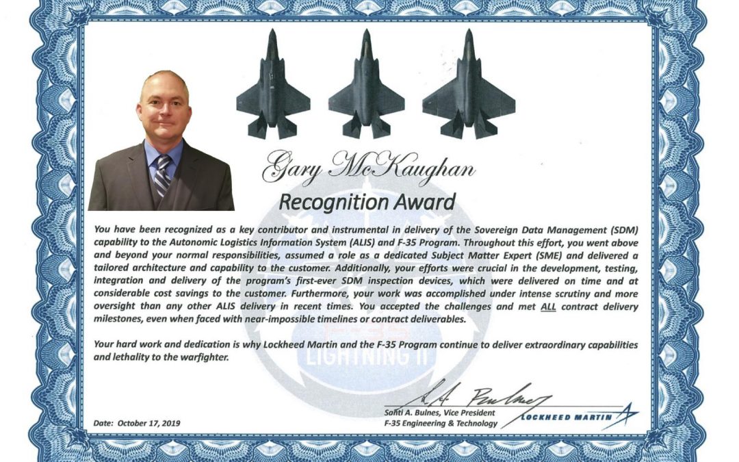 Recognition award