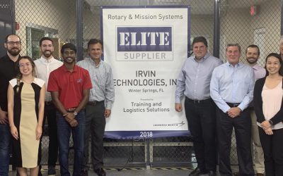 Lockheed Martin RMS presents ELITE Supplier Award to Irvin Technologies, Inc.